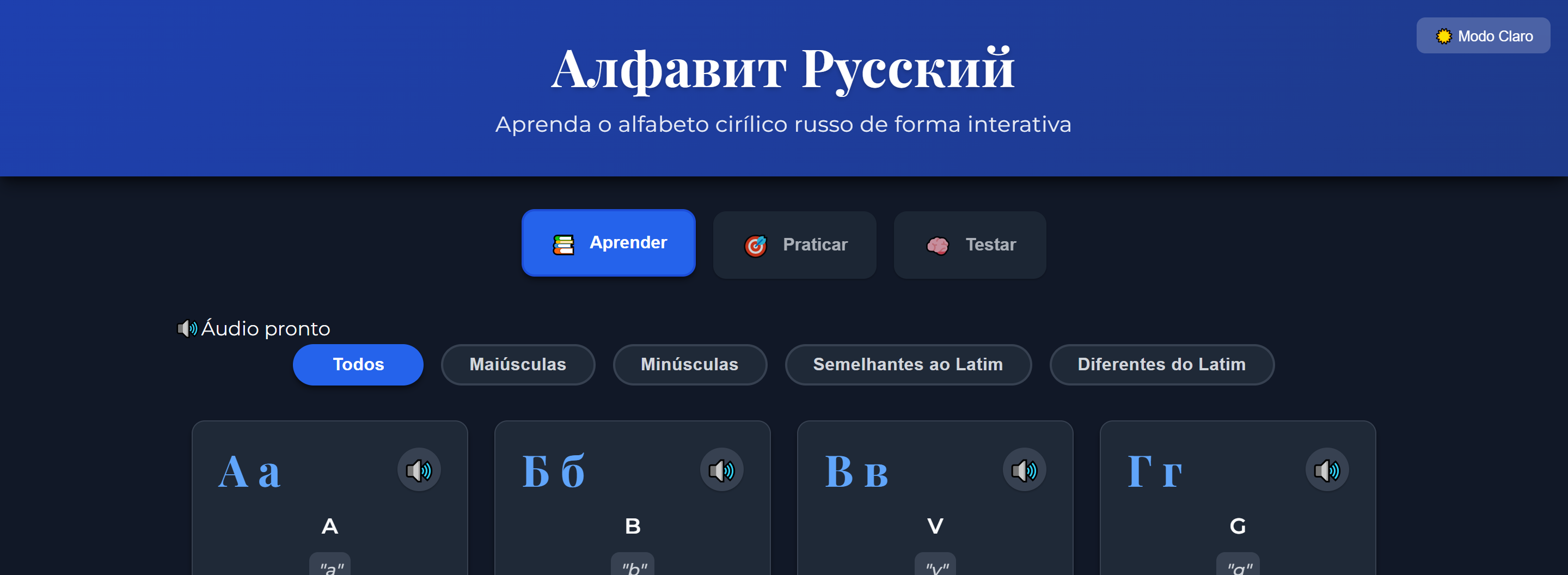 Alfabeto Cirílico